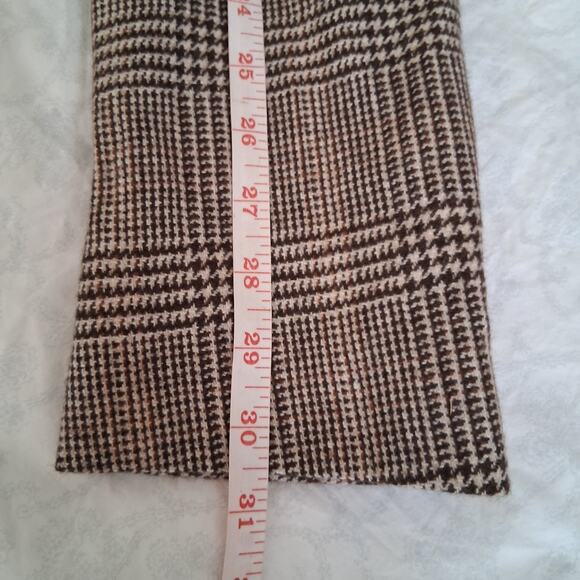 AKRIS 100% Cashmere Houndstooth Brown Blazer Size 10 Quiet Luxury Brand - Picture 6 of 13